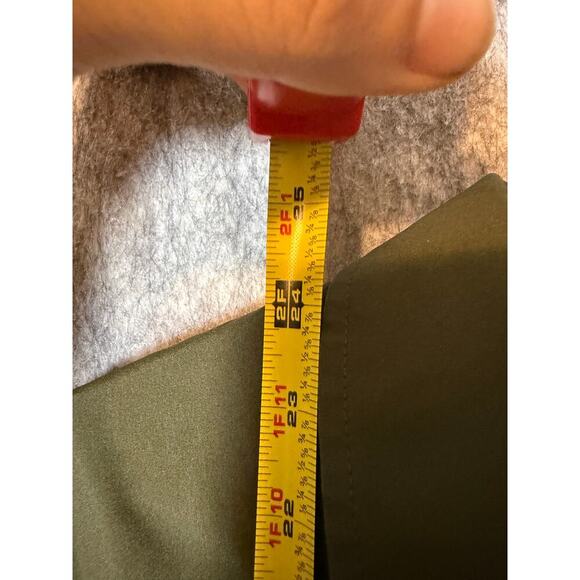 Athleta Womens Green Cropped Stretch Tech Long Sleeve Button Down - Large - Picture 7 of 7